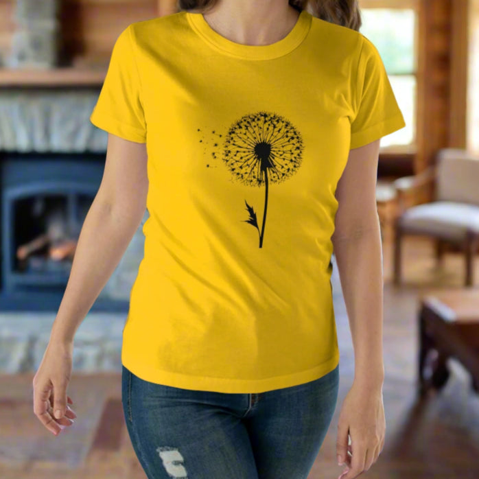 Dandelion Wishes T-shirt for Women