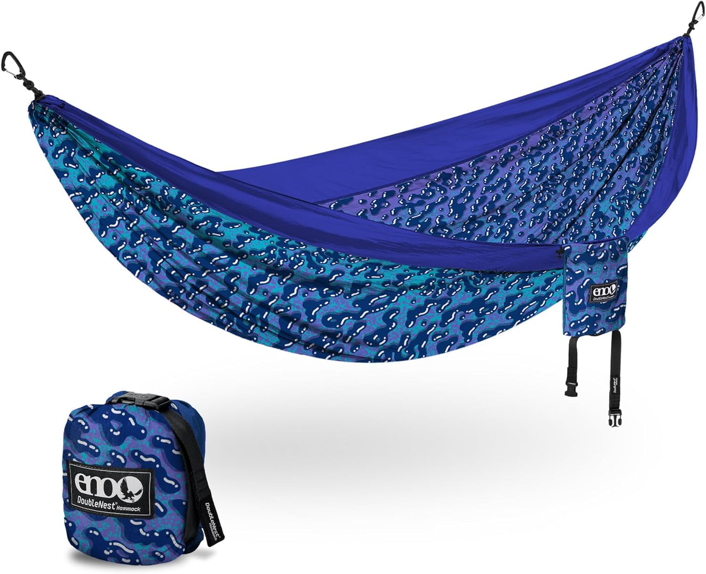 Eagles Nest Outfitters Double nest Lightweight Camping Hammock, 1 to 2 Person, Special Edition Colors by Eno