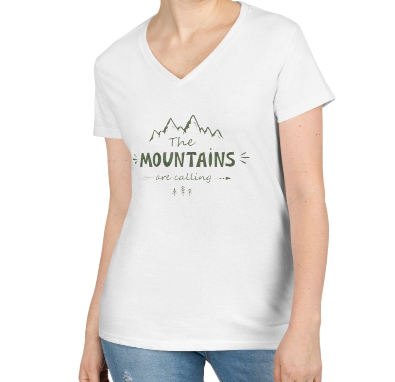 Mountains V-Neck T-Shirt