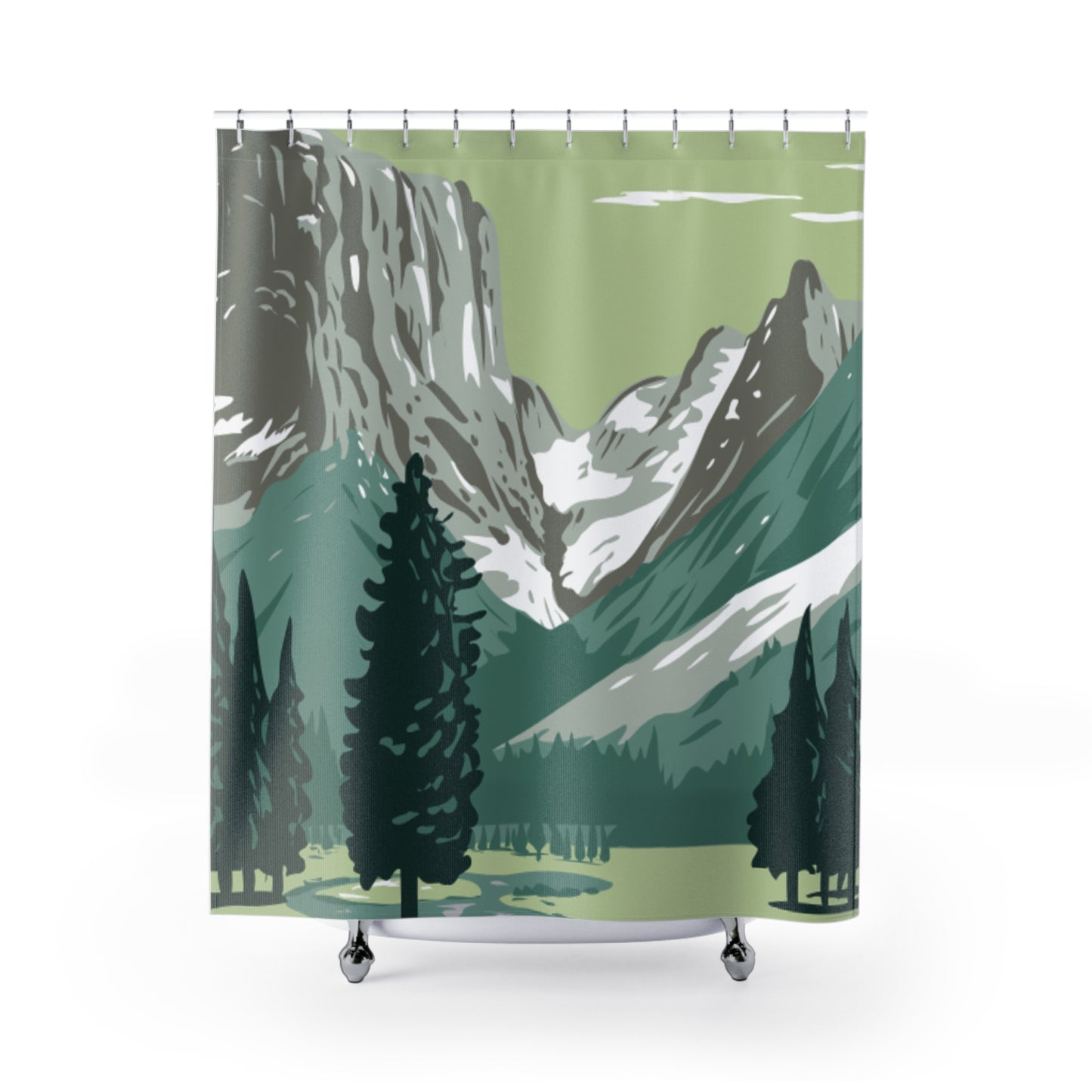 Mountain Side Shower Curtain