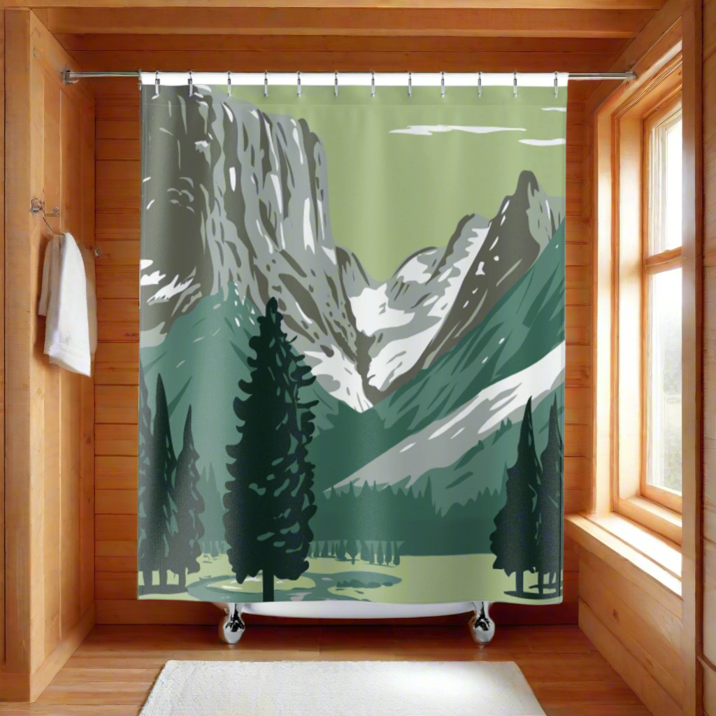 Mountain Side Shower Curtain