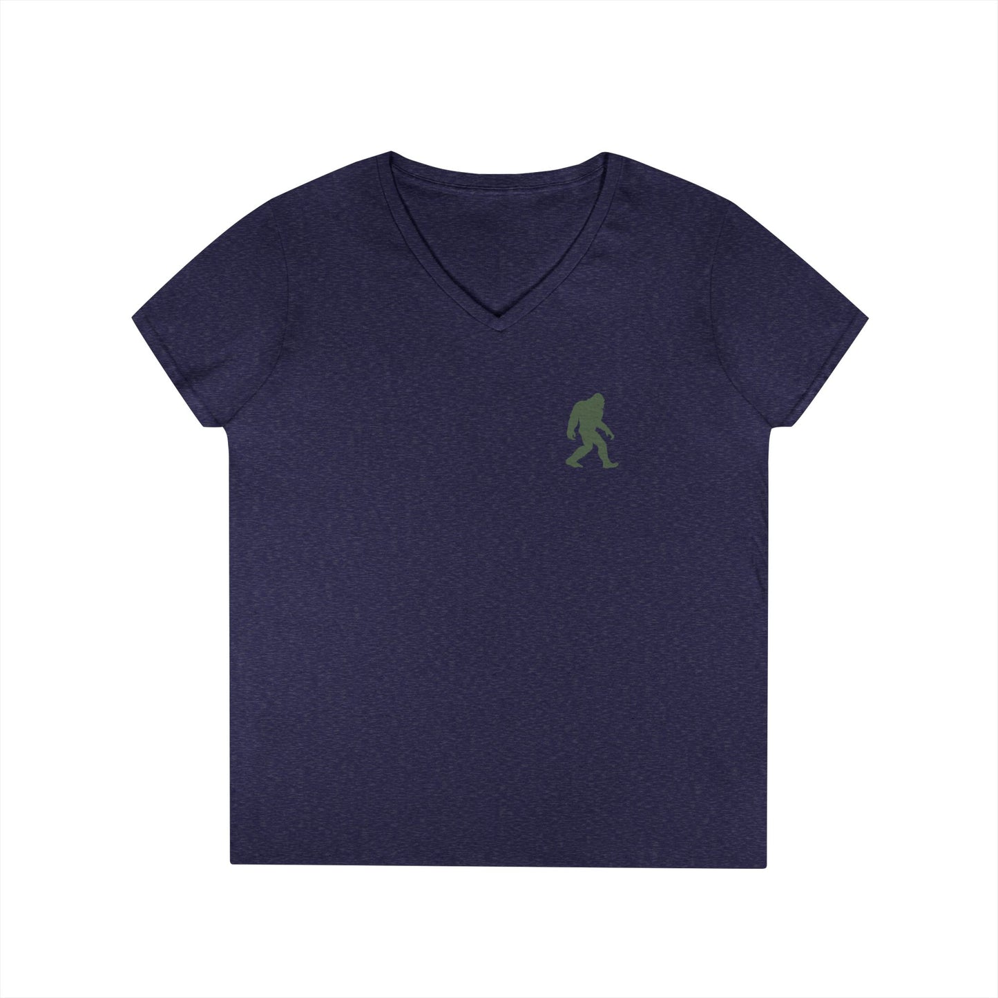 Bigfoot Forest Ladies V-Neck T-Shirt