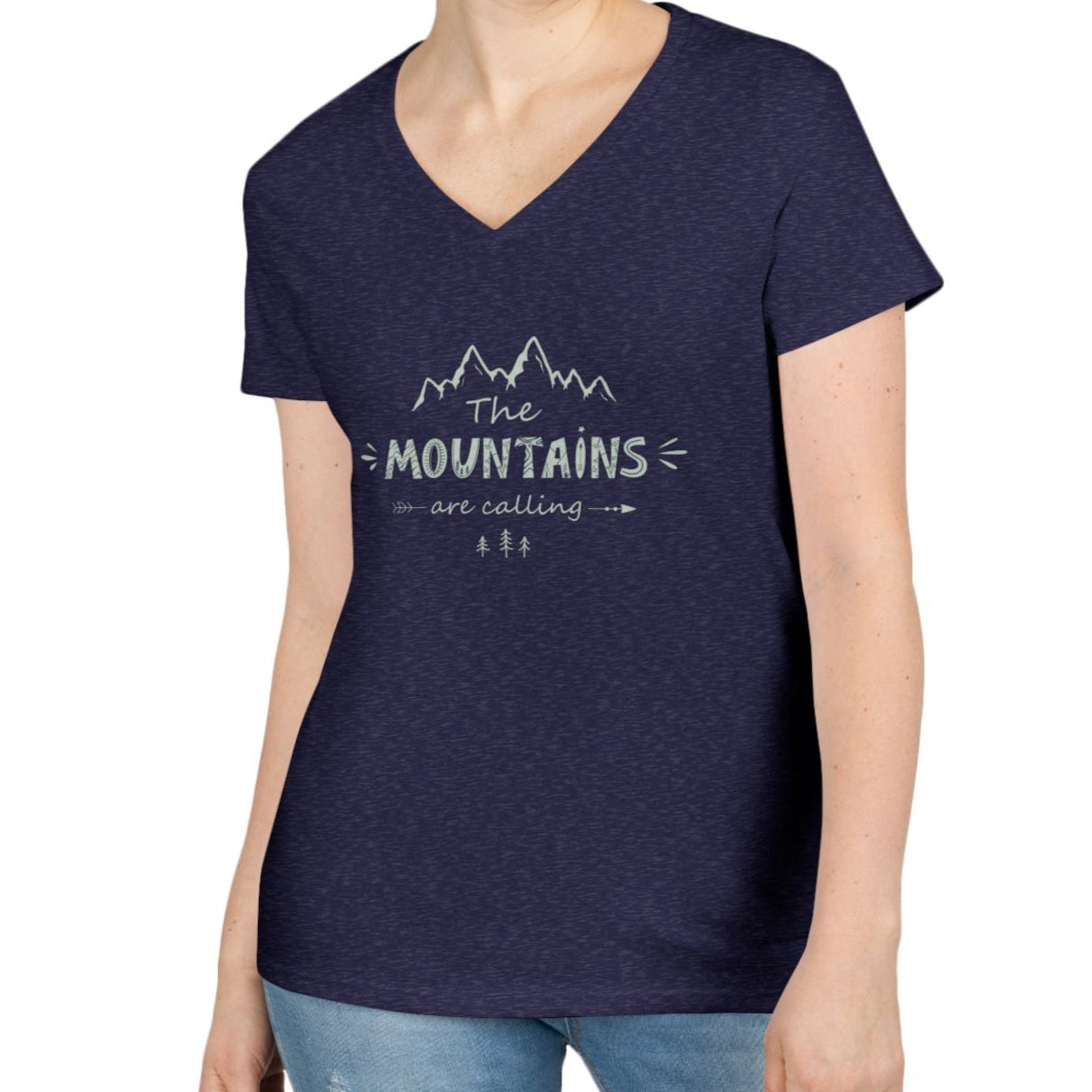 Mountains V-Neck T-Shirt