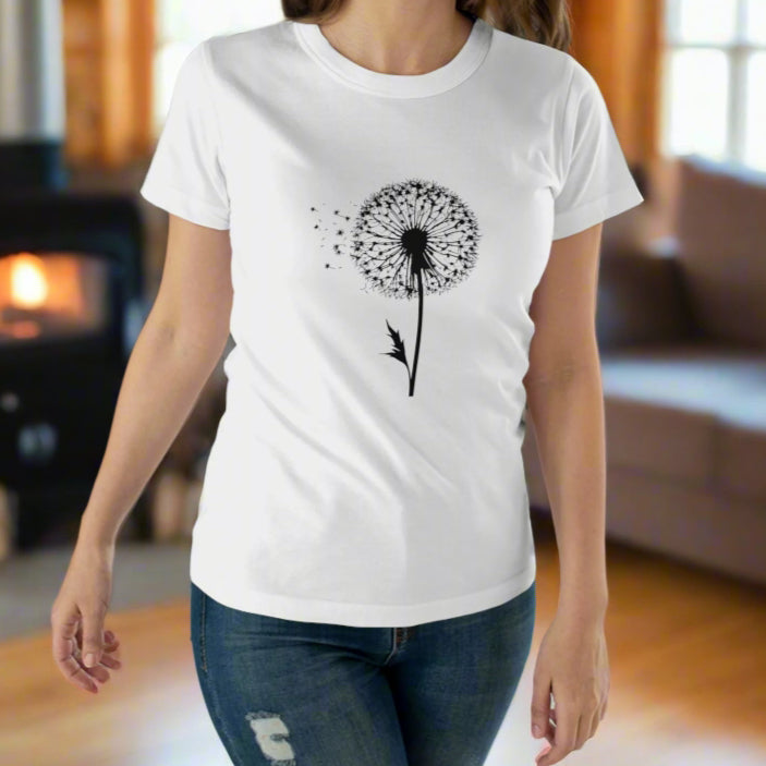 Dandelion Wishes T-shirt for Women