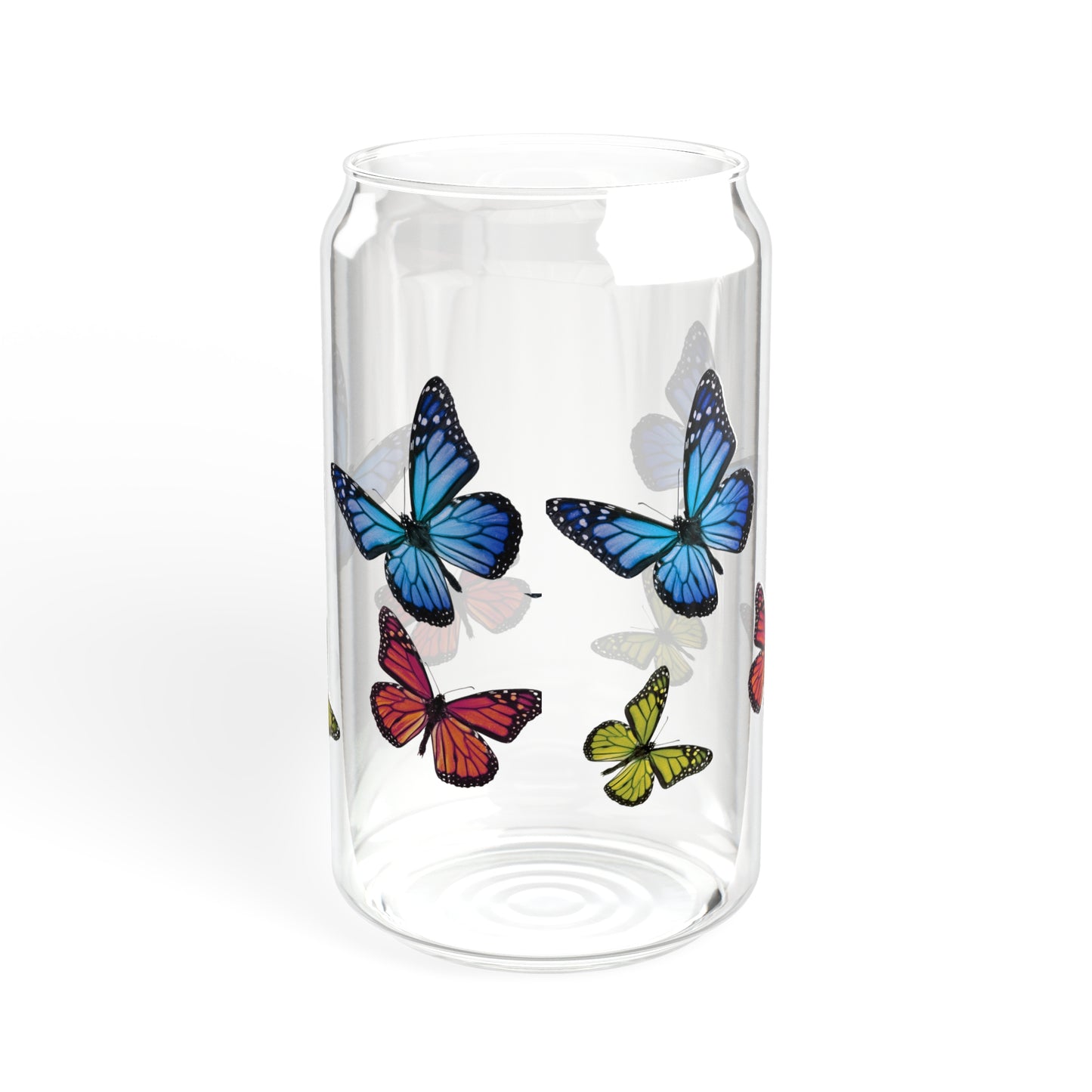 Butterfly Sipper Glass, 16oz