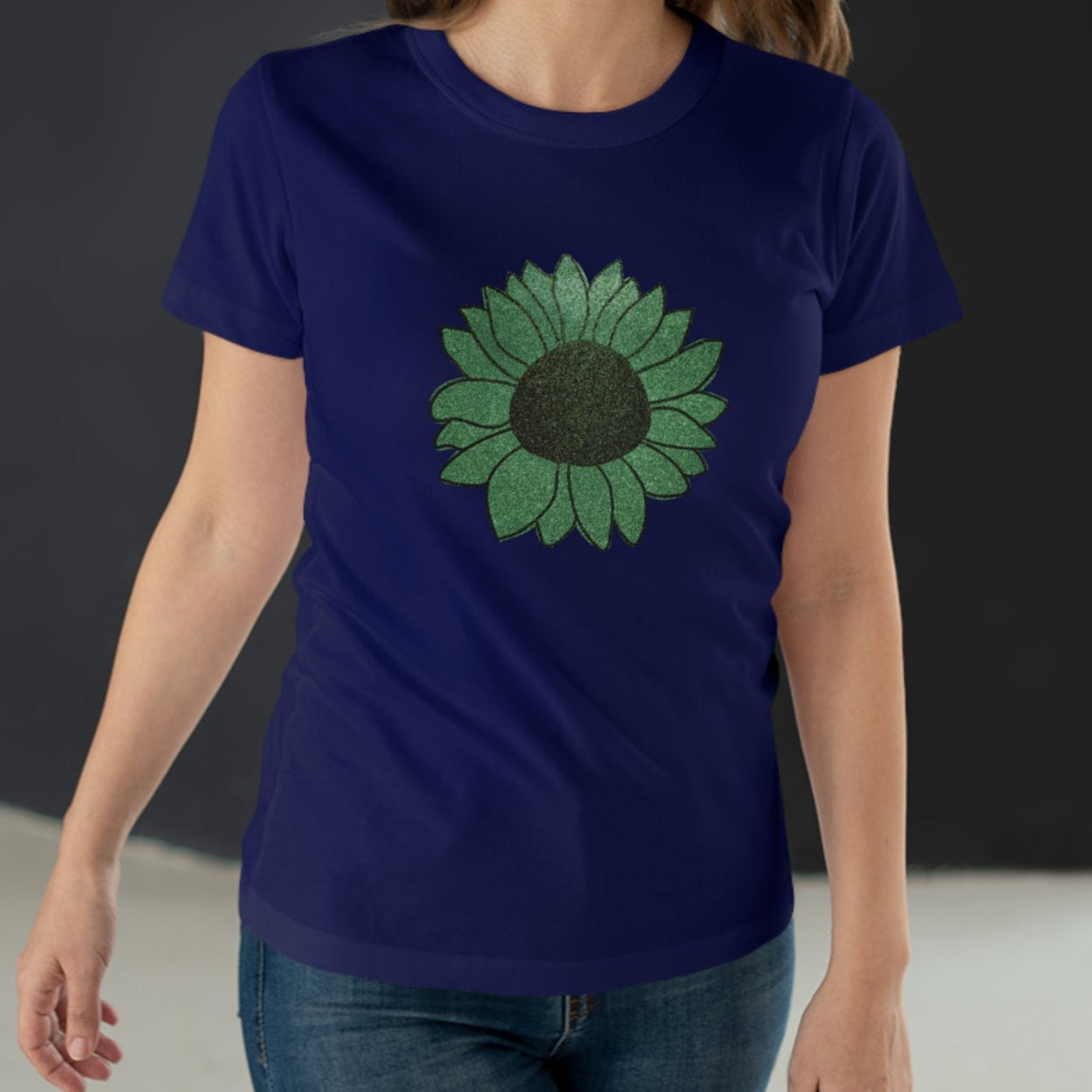 Green Flower Women's T-shirt