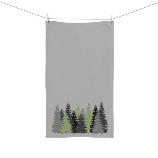 Grey Pines Hand Towel