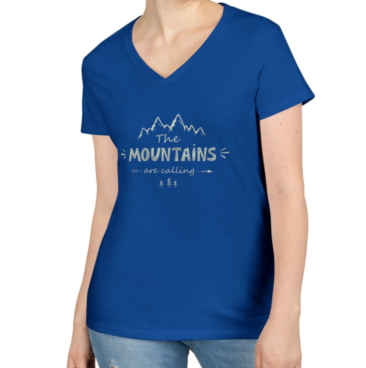 Mountains V-Neck T-Shirt