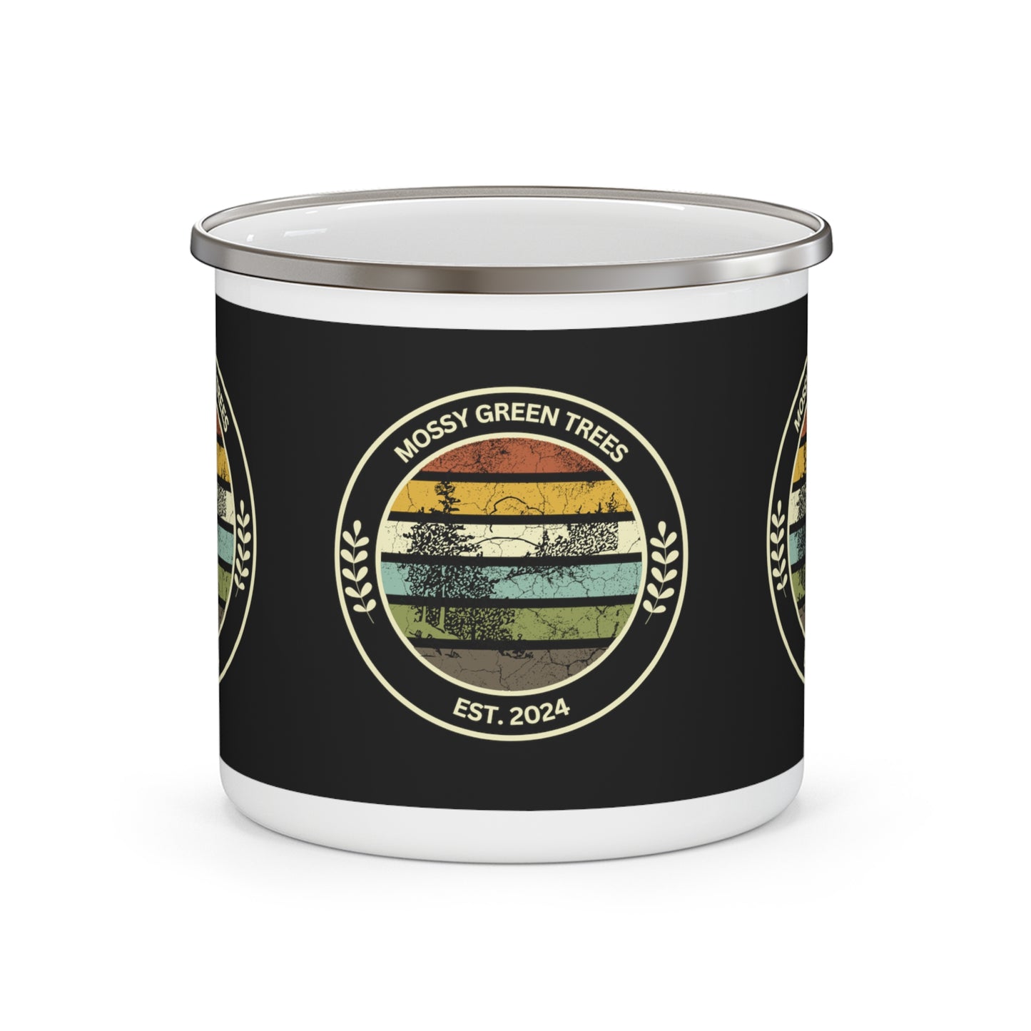 Mossy Green Trees Brand Camping Mug - Mini