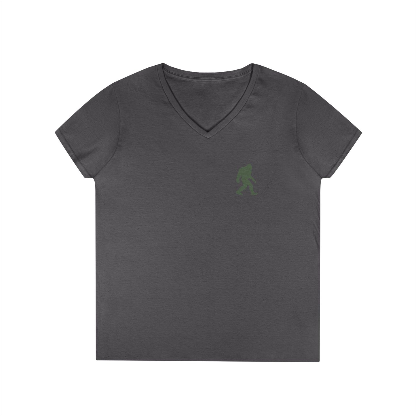 Bigfoot Forest Ladies V-Neck T-Shirt