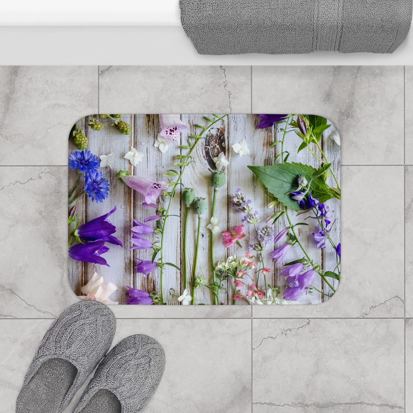 Flowers Bath Mat