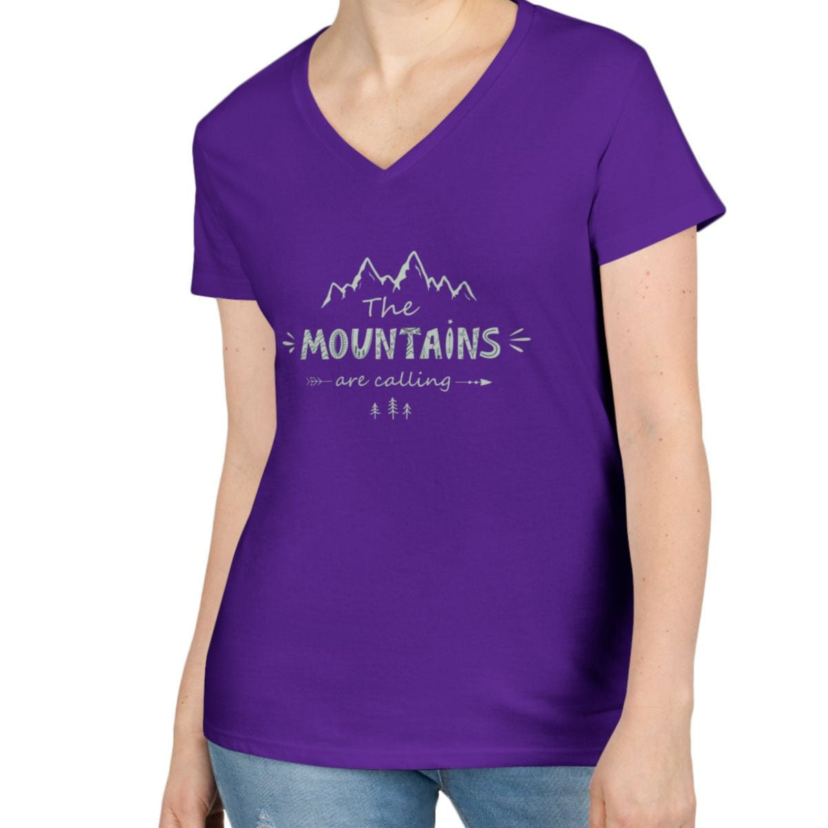 Mountains V-Neck T-Shirt