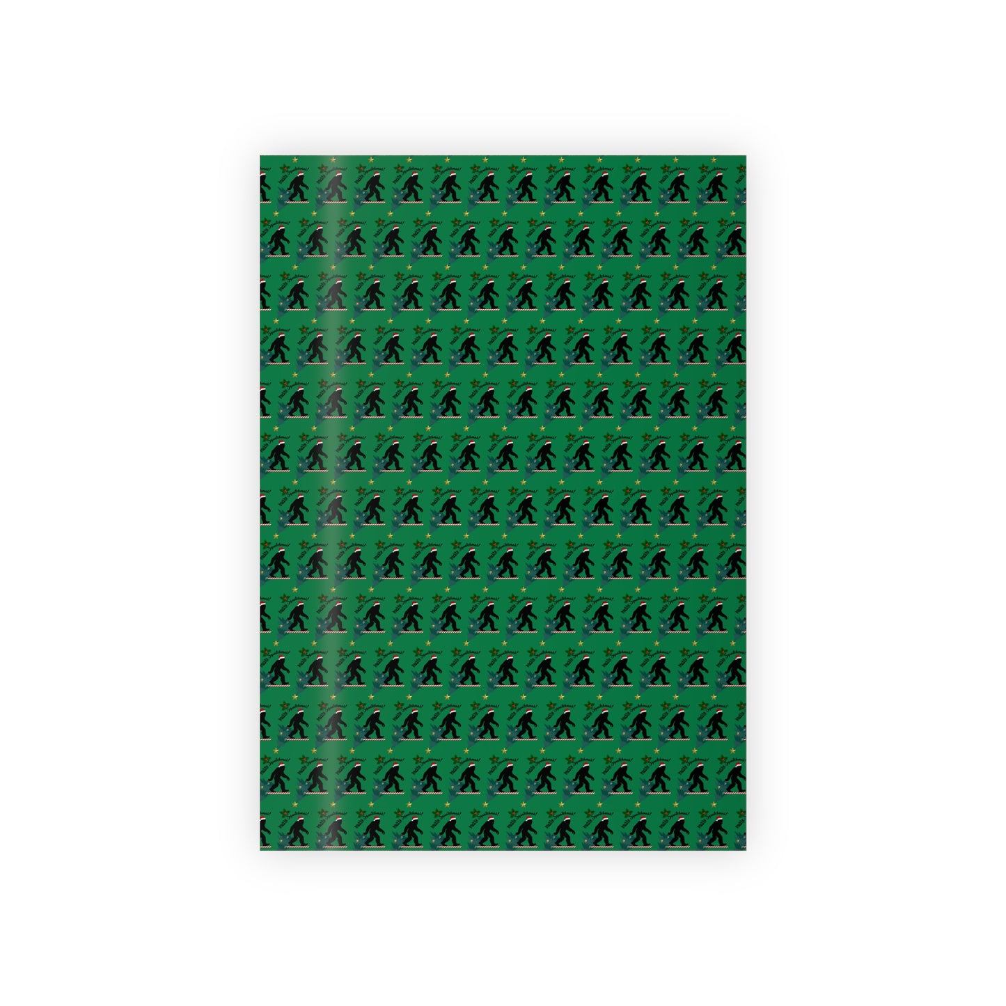 Merry Squatchmas - Wrapping Paper (Green)