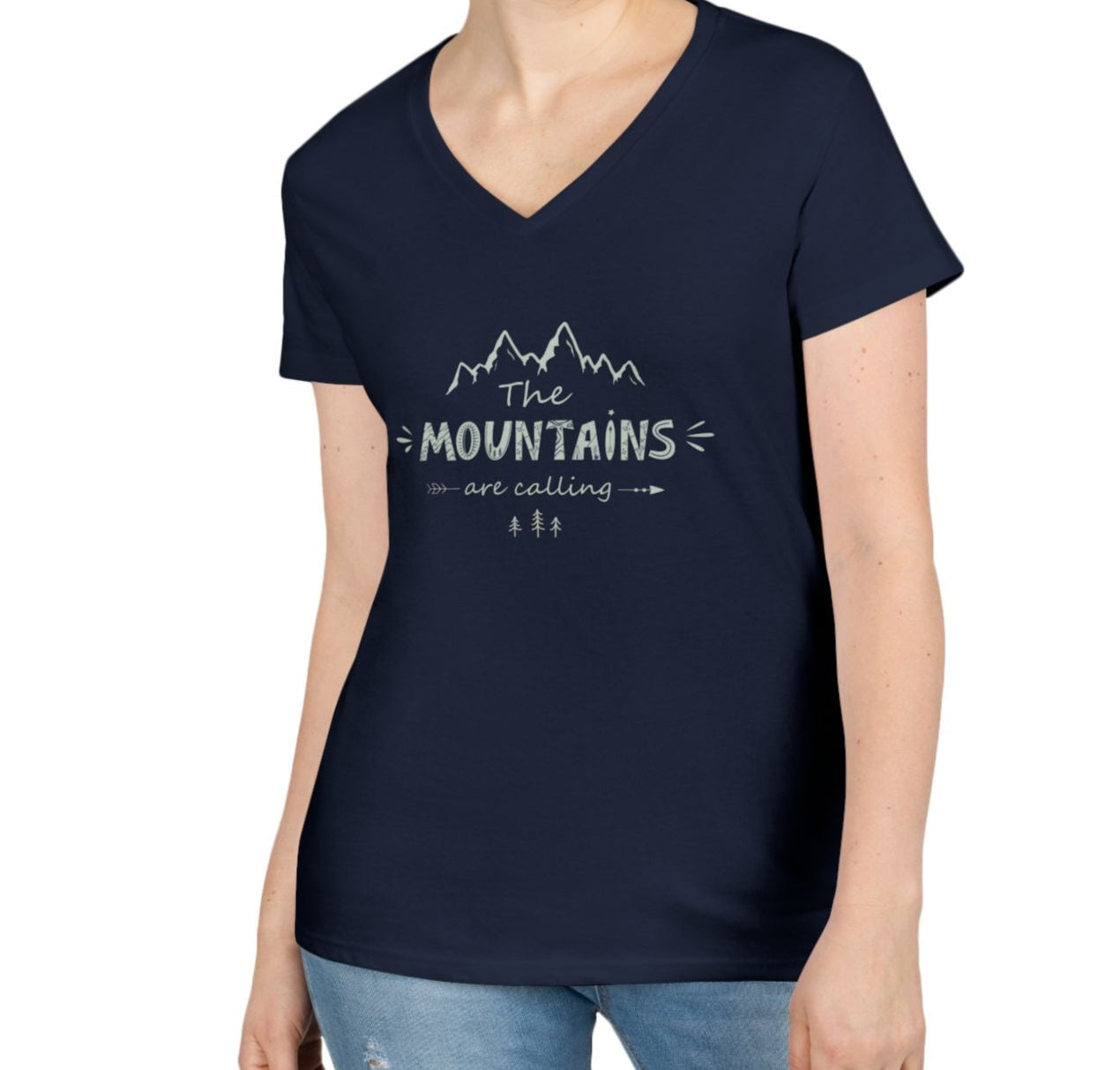 Mountains V-Neck T-Shirt