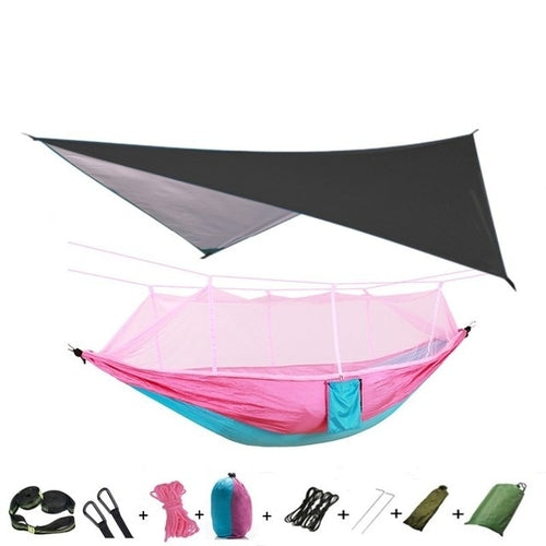 Best Camping Hammock with Mosquito Net and Rainfly