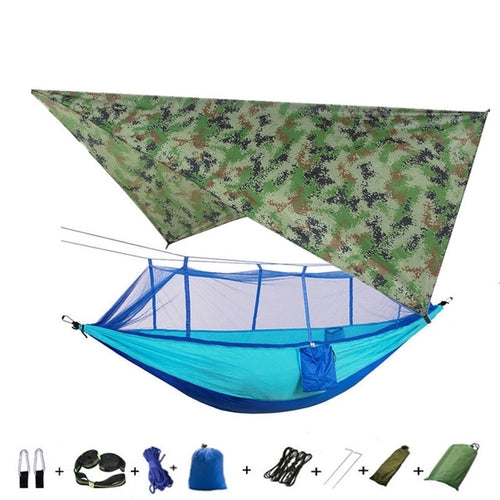 Best Camping Hammock with Mosquito Net and Rainfly