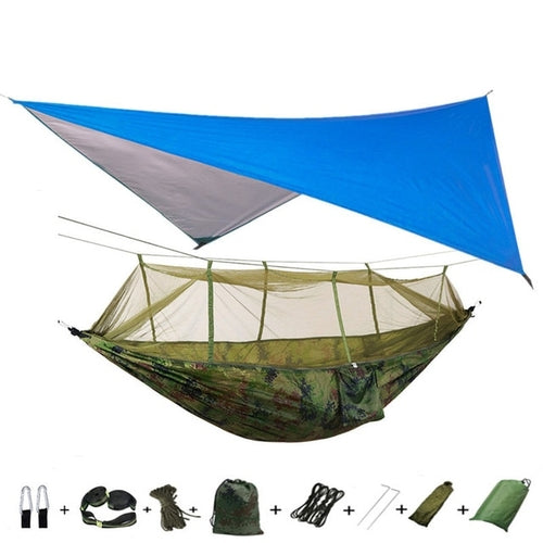 Best Camping Hammock with Mosquito Net and Rainfly