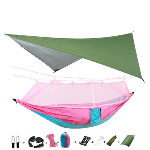 Best Camping Hammock with Mosquito Net and Rainfly
