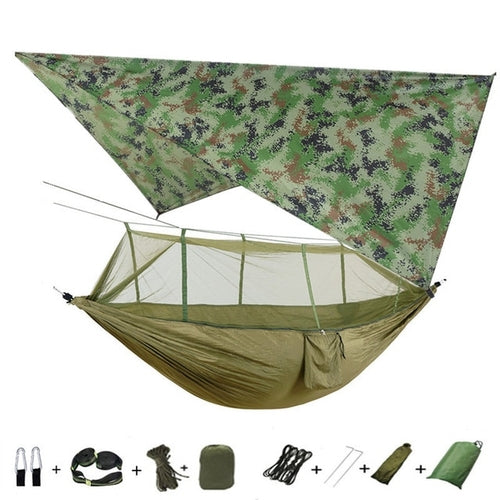 Best Camping Hammock with Mosquito Net and Rainfly