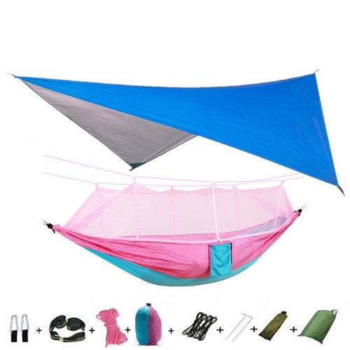 Best Camping Hammock with Mosquito Net and Rainfly