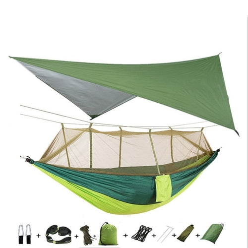 Best Camping Hammock with Mosquito Net and Rainfly