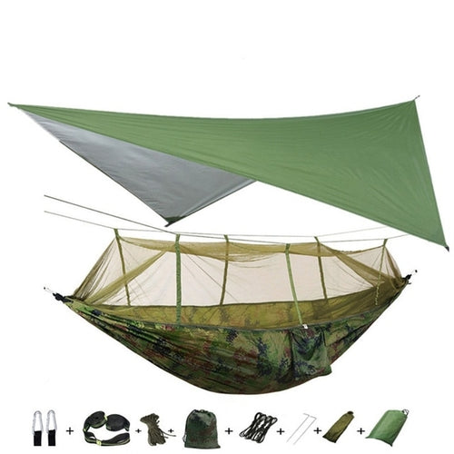 Best Camping Hammock with Mosquito Net and Rainfly