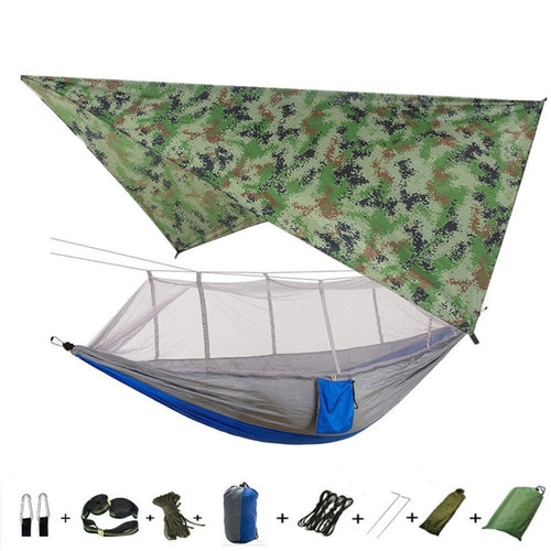 Best Camping Hammock with Mosquito Net and Rainfly