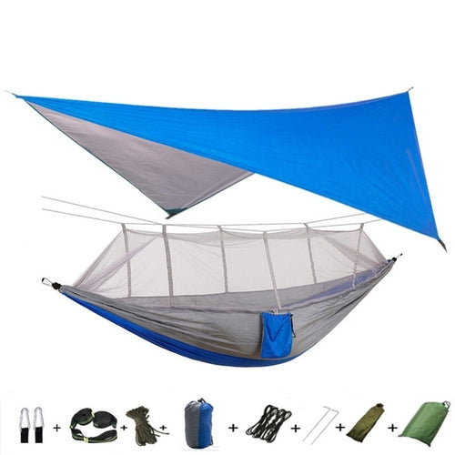 Best Camping Hammock with Mosquito Net and Rainfly