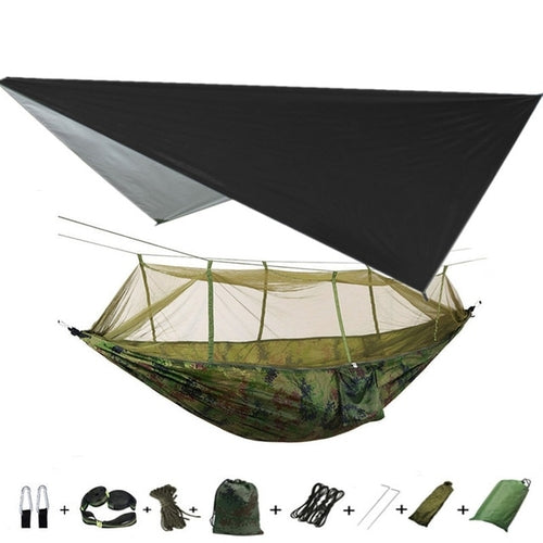 Best Camping Hammock with Mosquito Net and Rainfly