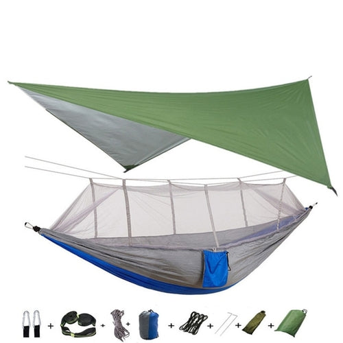 Best Camping Hammock with Mosquito Net and Rainfly