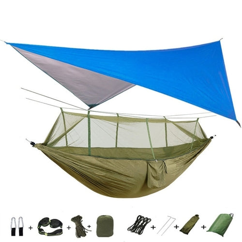 Best Camping Hammock with Mosquito Net and Rainfly