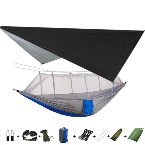 Best Camping Hammock with Mosquito Net and Rainfly