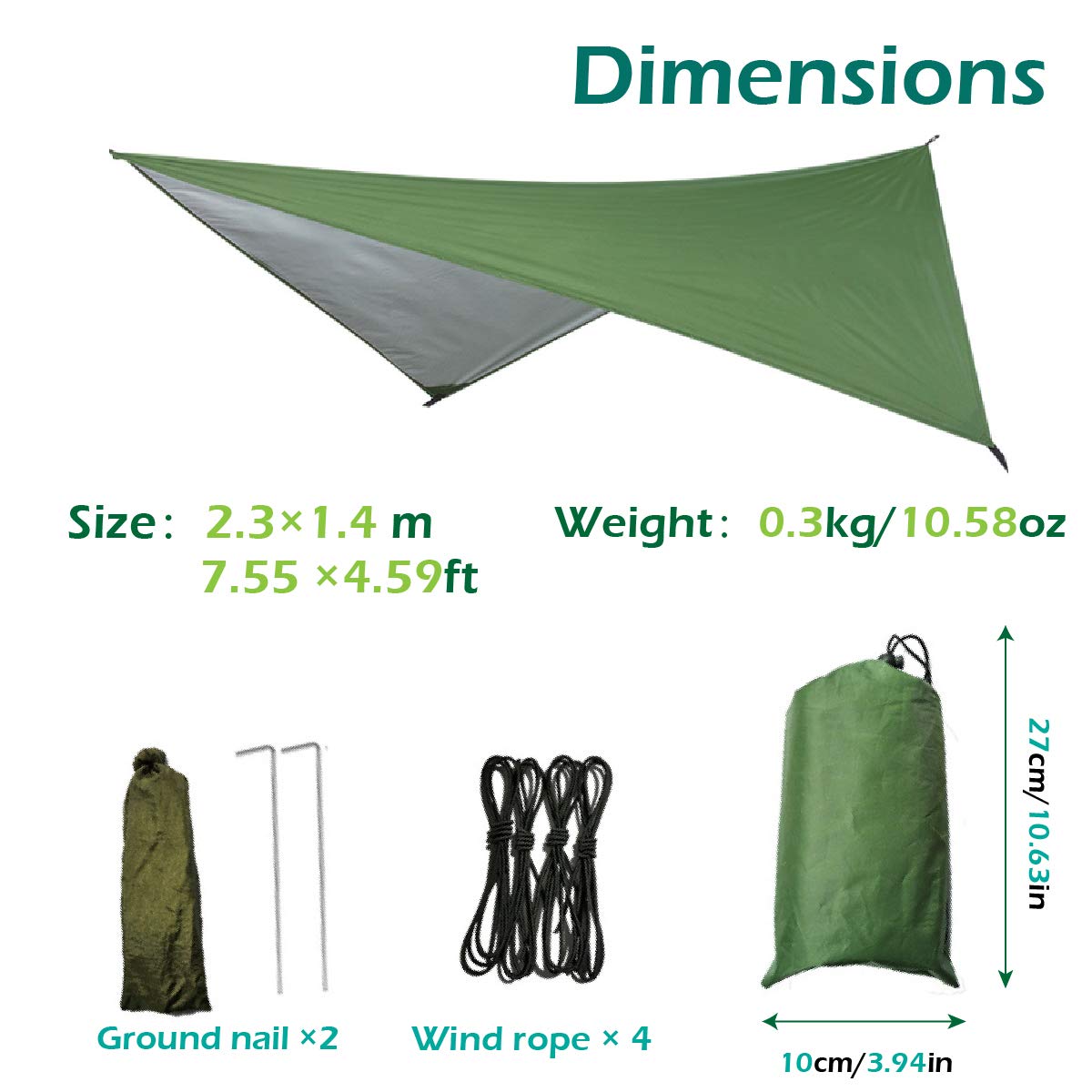 Best Camping Hammock with Mosquito Net and Rainfly