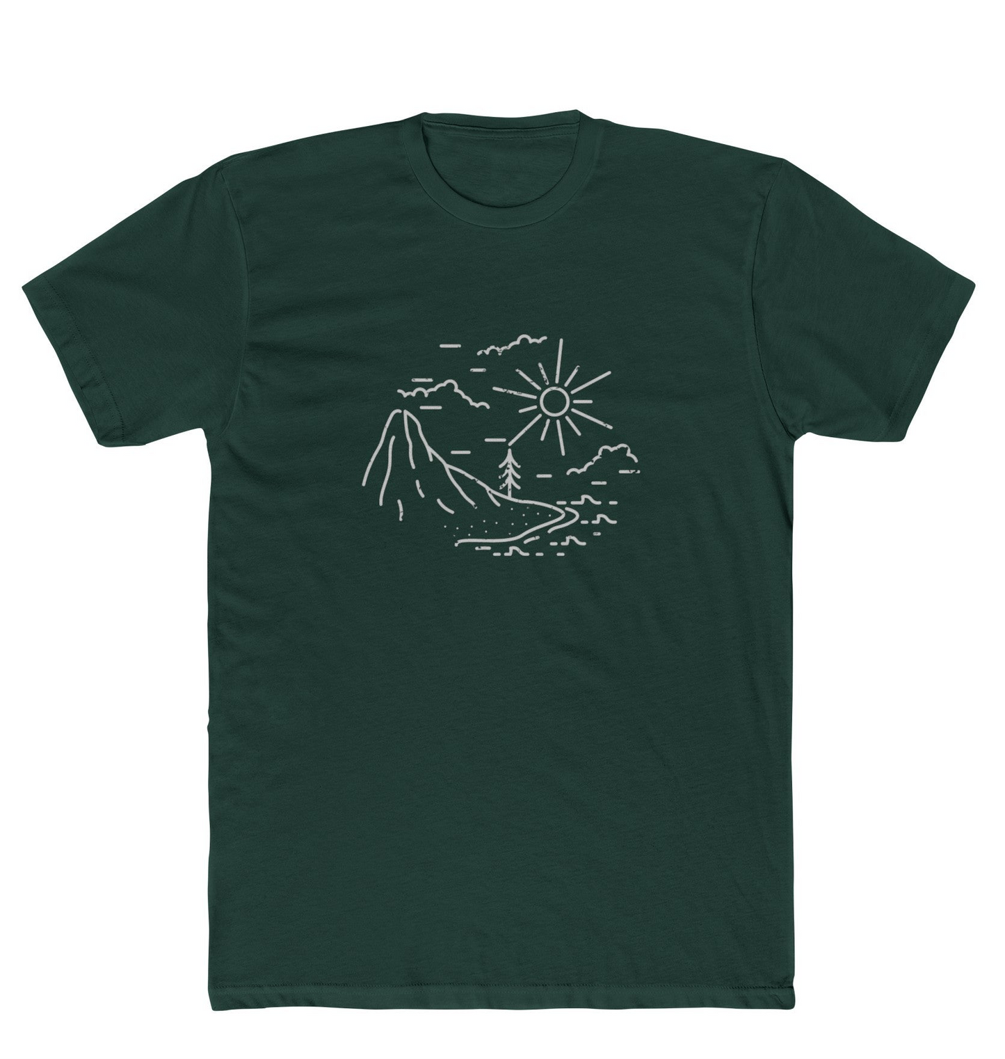 Mountain Range Men's Cotton Crew Tee