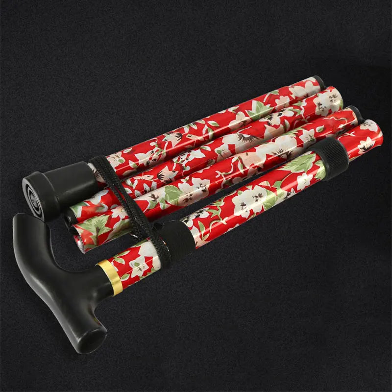 Telescopic Trekking Stick Walking Cane, Foldable & Adjustable