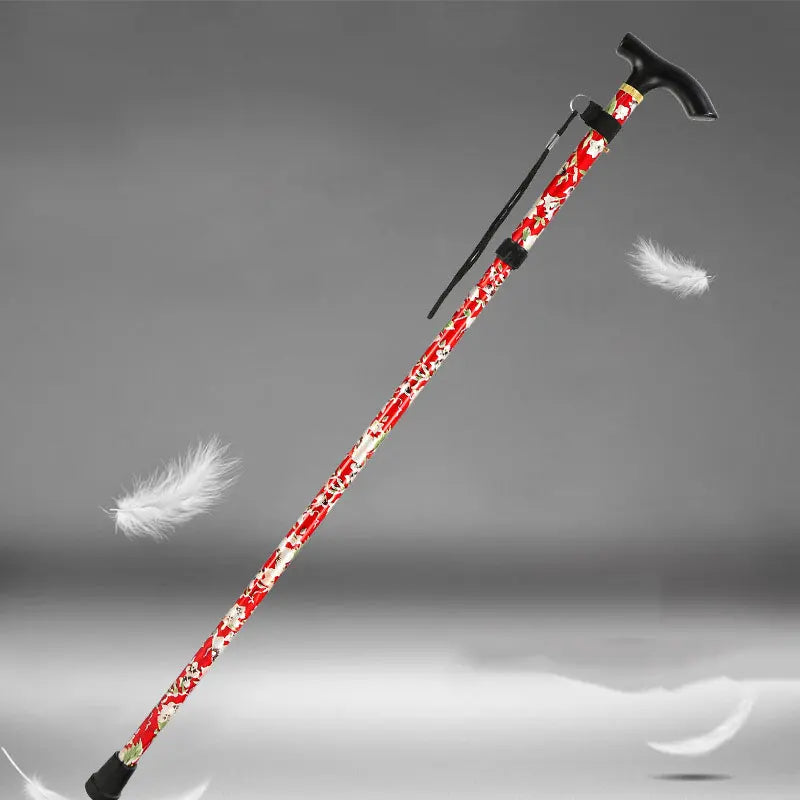Telescopic Trekking Stick Walking Cane, Foldable & Adjustable