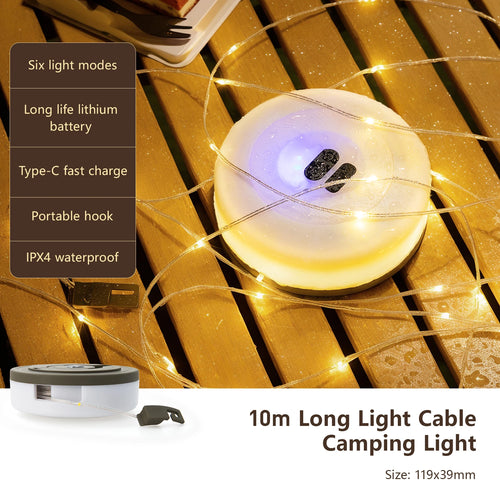 BISINNA Camping String Light USB Charging Lantern 1800mAh,IPX4