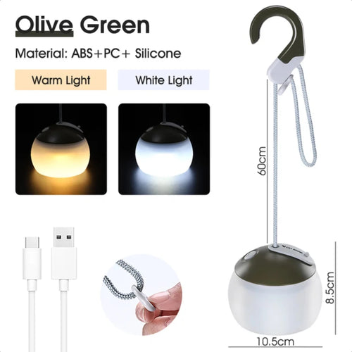 Portable Hanging Camping Lights - Rechargeable