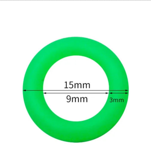 10/20PCS Fluorescent Silicone Tent Nail Ring Luminous O-shaped