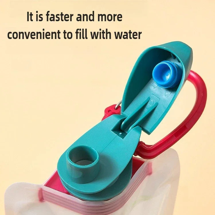 Portable Water Bag Foldable for Sports, Hiking, & Camping - 24oz