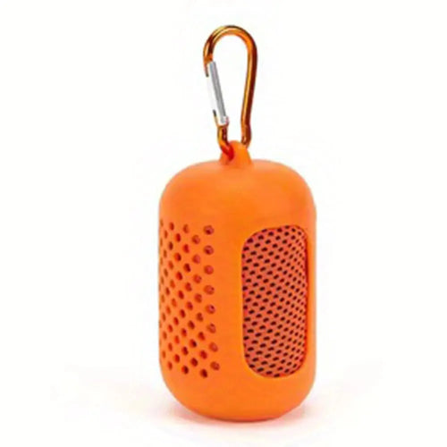 Cold Cooling Towel - Quick Drying with Circular Silicone Case