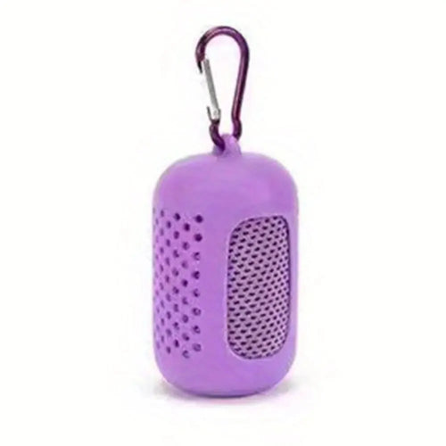 Cold Cooling Towel - Quick Drying with Circular Silicone Case