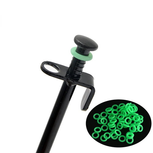 10/20PCS Fluorescent Silicone Tent Nail Ring Luminous O-shaped