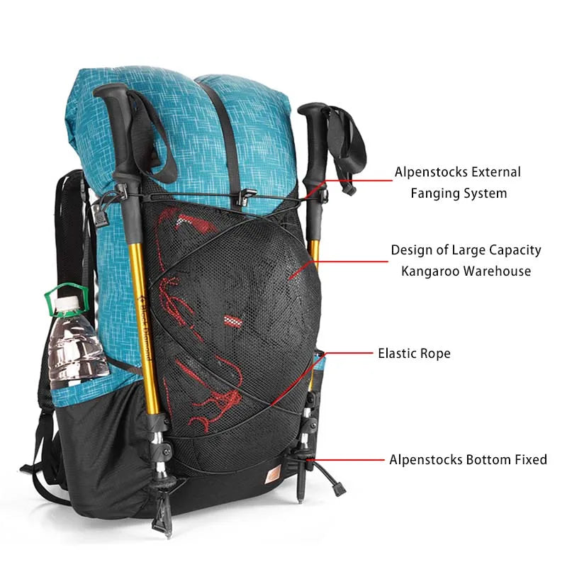 3F UL GEAR 40L+16L QIDIAN 2.0 Ultralight Camping Backpack Fashion
