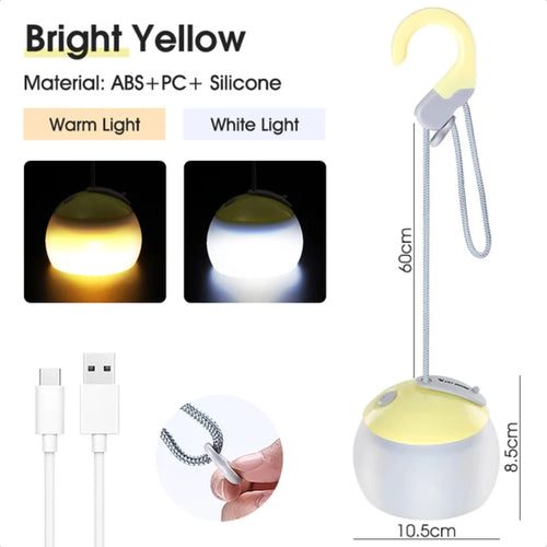 Portable Hanging Camping Lights - Rechargeable