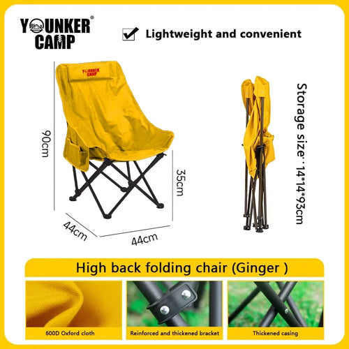 Outdoor Camping Chair with High Back Design Comfortable and Ergonomic