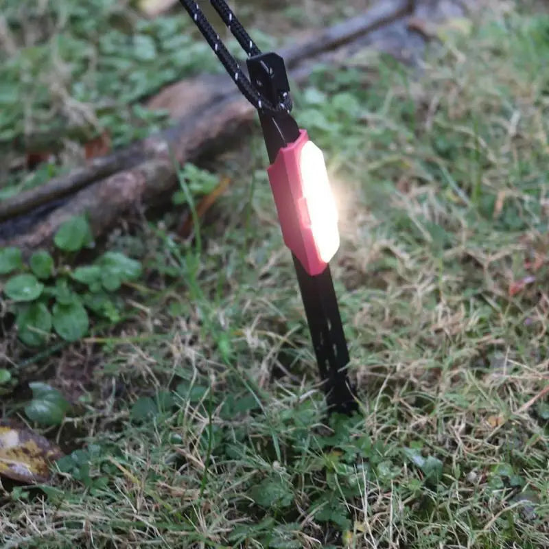 6/4/1 Pcs Tent Pegs With LED Lights Canopy Tent Stakes Nail Ground