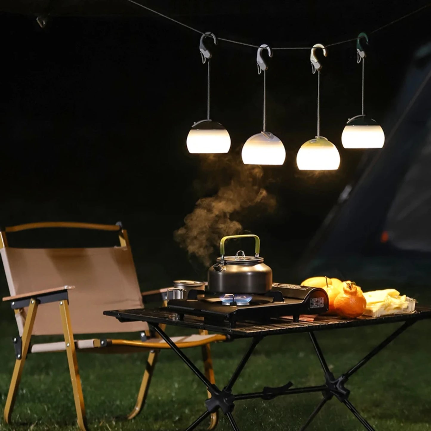 Portable Hanging Camping Lights - Rechargeable