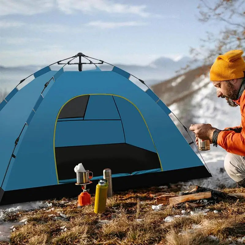 Camping Automatic Tent Waterproof Single Layer 2 Person Tent Outdoor