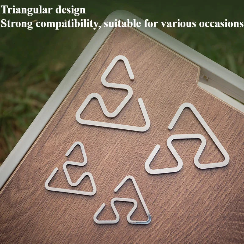 Outdoor Stainless Steel Camping Hook - Triangle 1pc